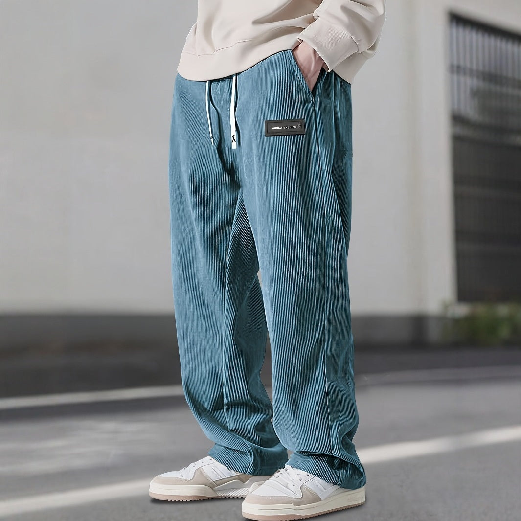 Men's Straight Leg Corduroy Casual Pants | Comfortable & Versatile