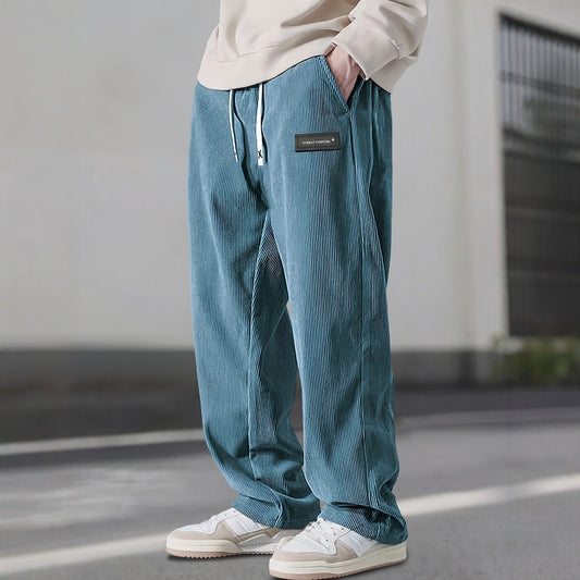 Men's Straight Leg Corduroy Casual Pants | Comfortable & Versatile