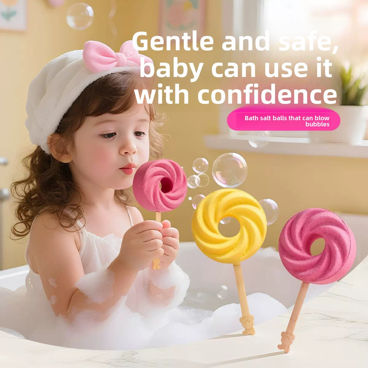 Children's Bubble Bath Ball Set | Fun & Safe Bath Time