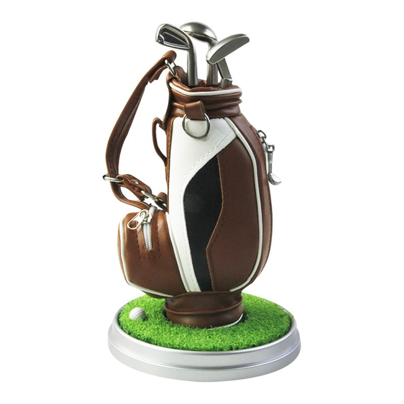 Golf Bag Inspired Pen Holder | Stylish Desktop Organizer