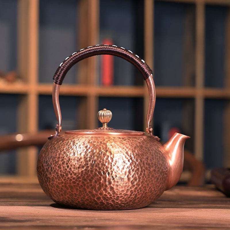 Handmade Hammered Copper Teapot | Elegant Tea Brewing Experience