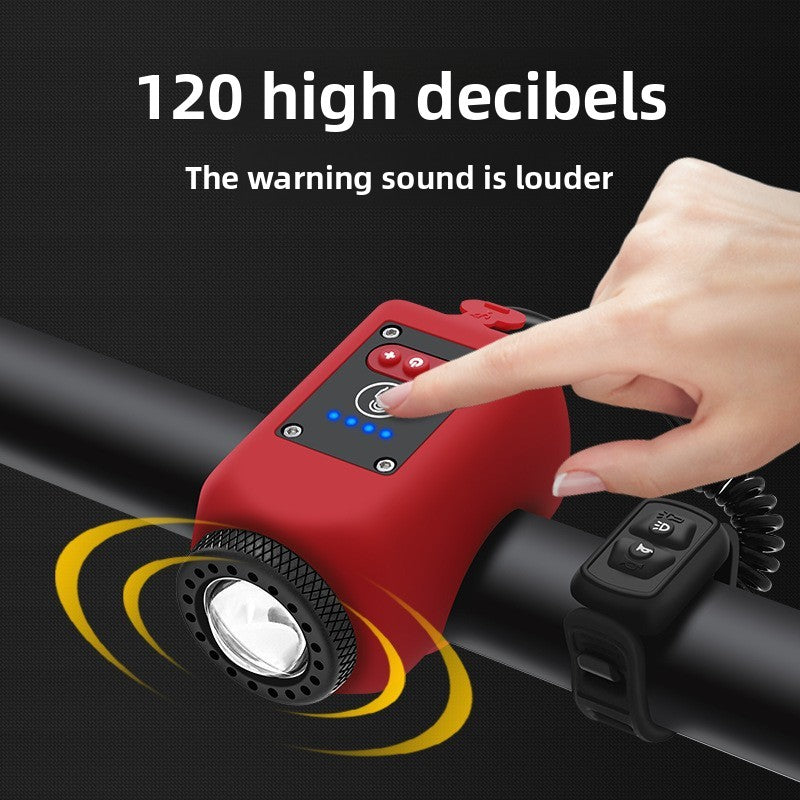 USB Rechargeable Bicycle Headlight with Horn | All-Weather Safety