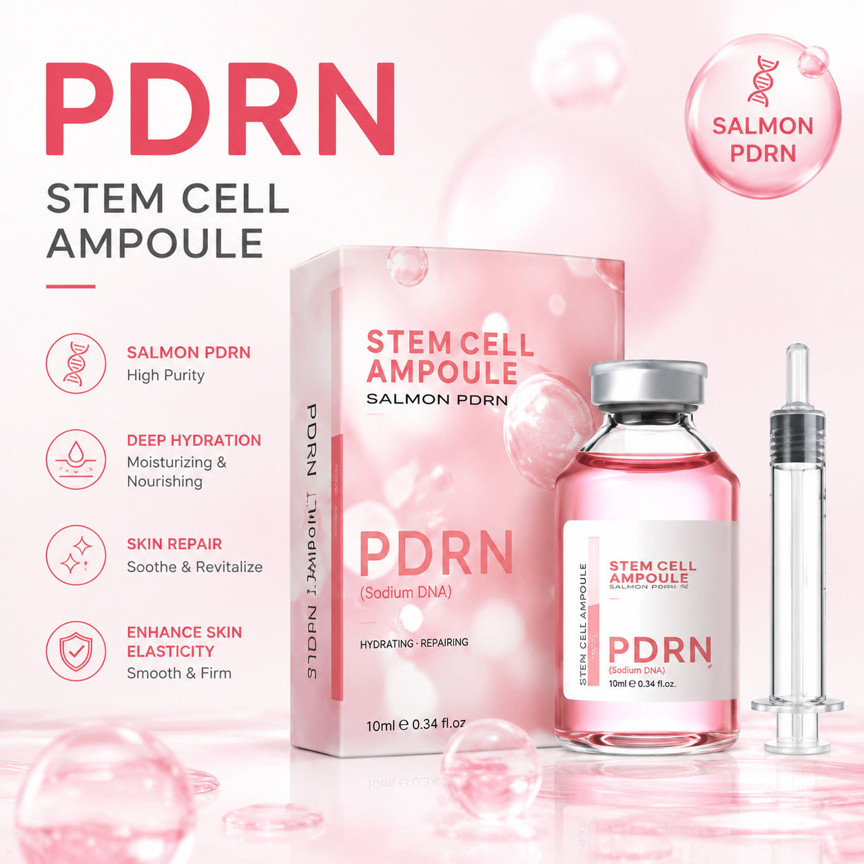 Advanced Collagen Ampoule Stem Cell Essence | Deep Hydration