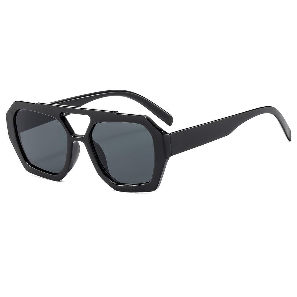 Retro Polygonal Sunglasses | Stylish Vintage Frames with UV Protection