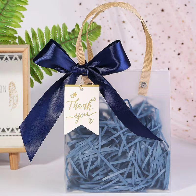 Frosted Transparent Gift Handbag | Elegant & Customizable Packaging