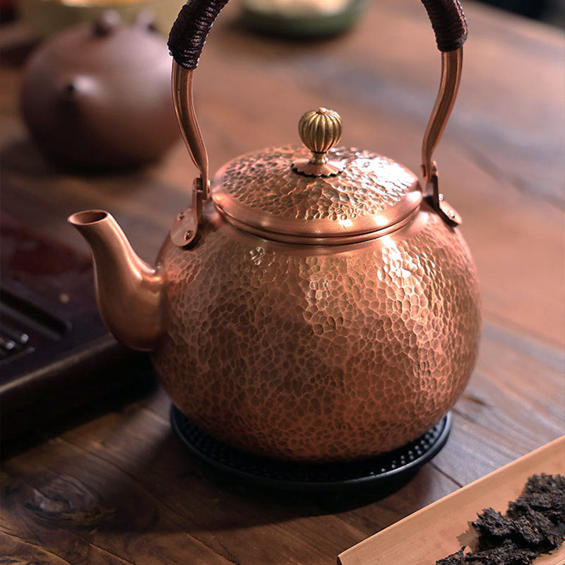 Handmade Hammered Copper Teapot | Elegant Tea Brewing Experience