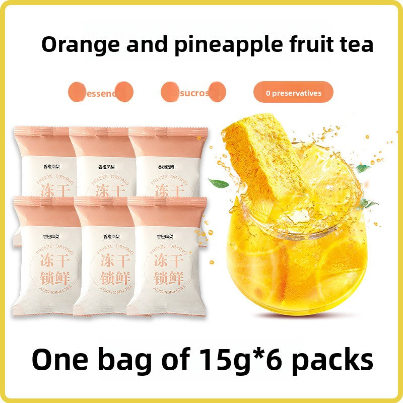 Delicious Freeze-Dried Fruit Tea Blocks | Instant Hydration