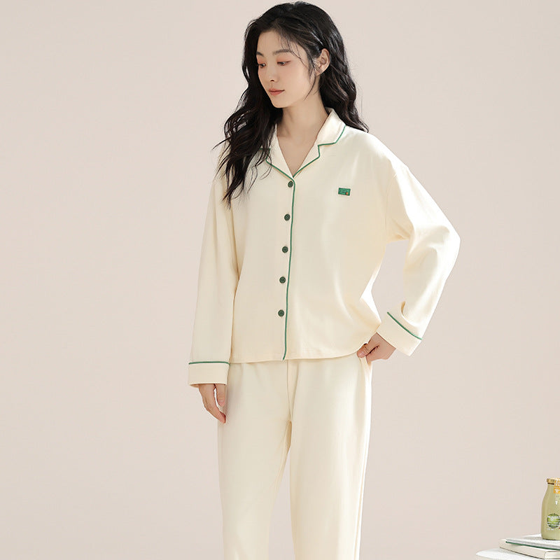 Cotton Couple Pajamas Set | Long Sleeve Cozy Home Wear