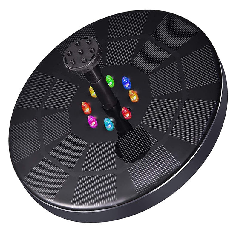 Solar Powered Floating Fountain Pump with LED Lights | Eco-Friendly Decoration
