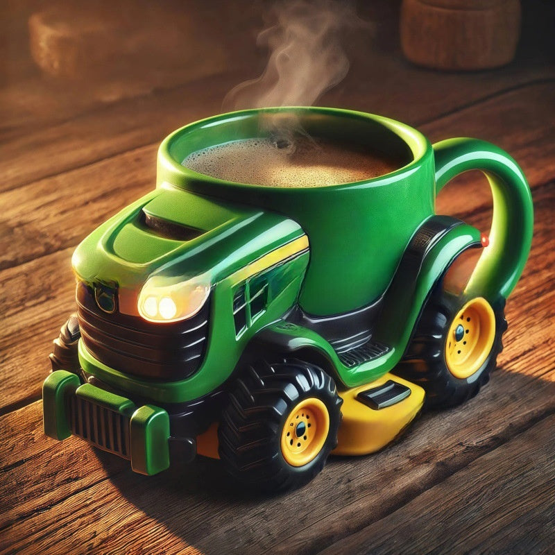 Vintage Melamine Mug | Unique Farm Equipment Design