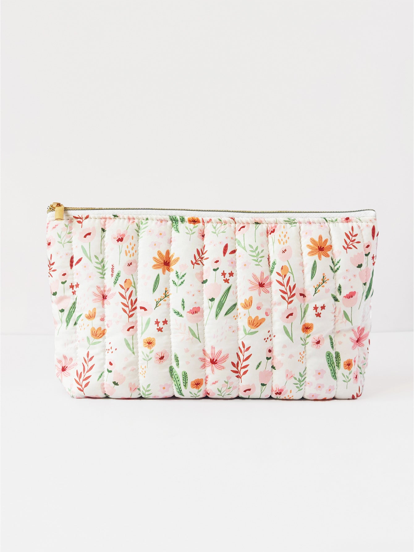 Floral Fabric Cosmetic Bag | Chic Storage Solution for Beauty Essentials