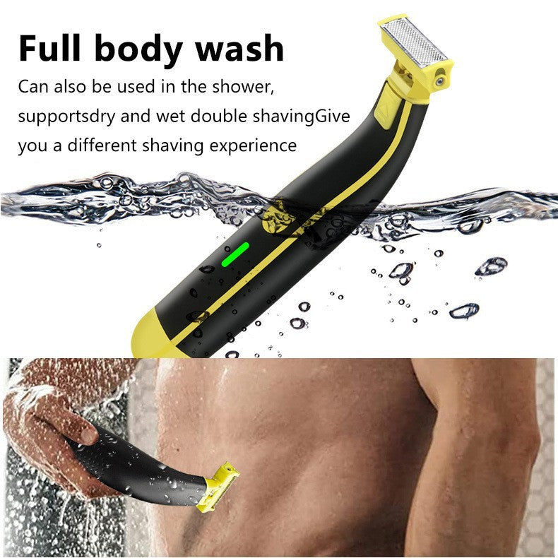 USB Rechargeable Electric Shaver & Nose Hair Trimmer - Grooming Essential