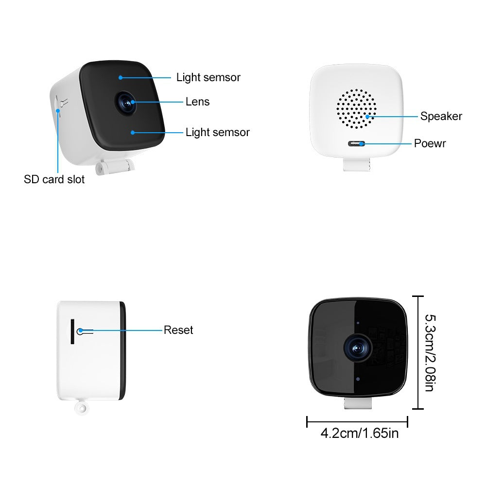 WiFi HD Night Vision Security Camera with Voice Intercom
