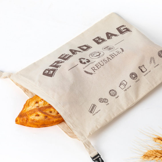 100% Cotton Bread Bag | Eco-Friendly & Reusable Food Storage