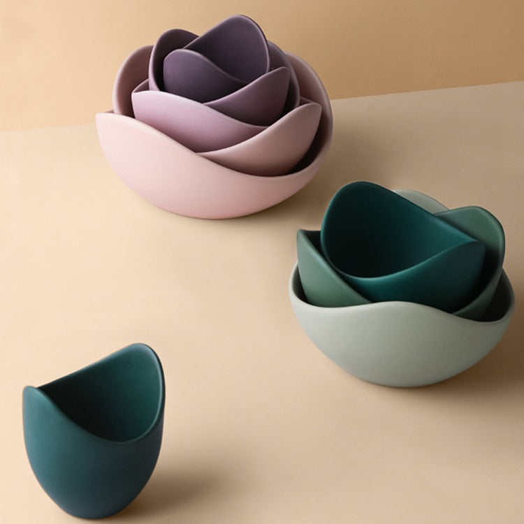 Lotus Ceramic Bowl | Elegant Japanese Style Decor & Serveware