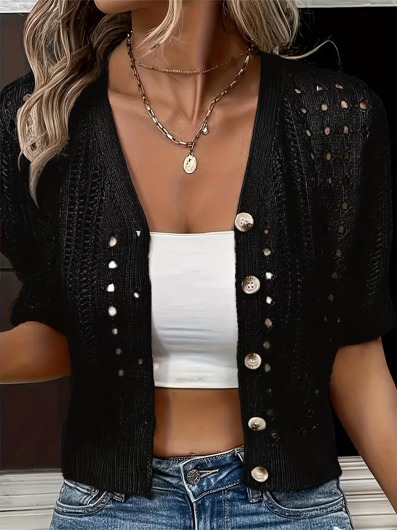 Women's Lace Knit Cardigan | Elegant Layering for Every Occasion