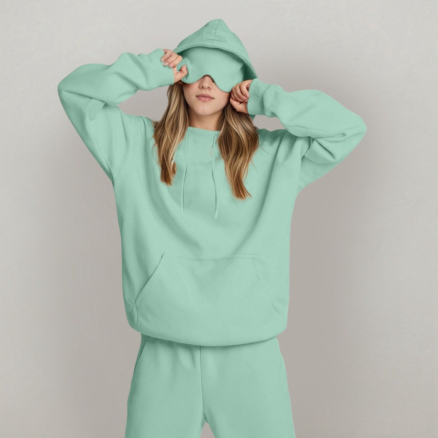 Cozy Women's Hoodie with Built-in Eye Mask | Stylish Comfort