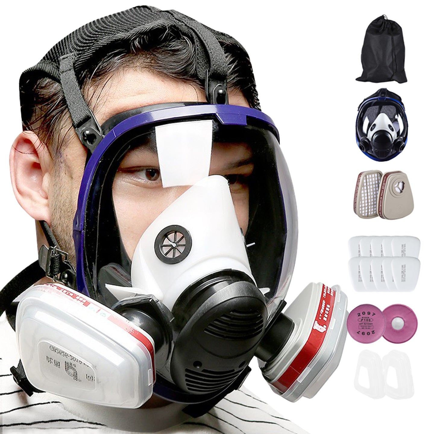 Silicone Gas Mask for Maximum Toxic Fume Protection