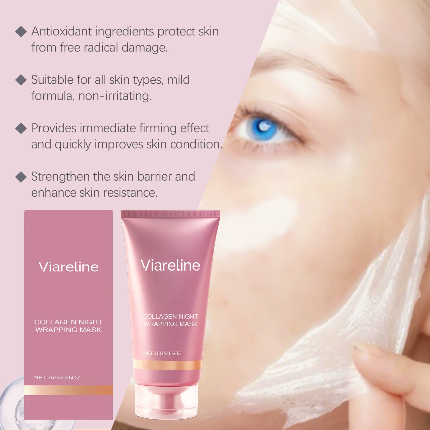 Collagen Protein Sheet Mask | Deep Hydration & Skin Elasticity
