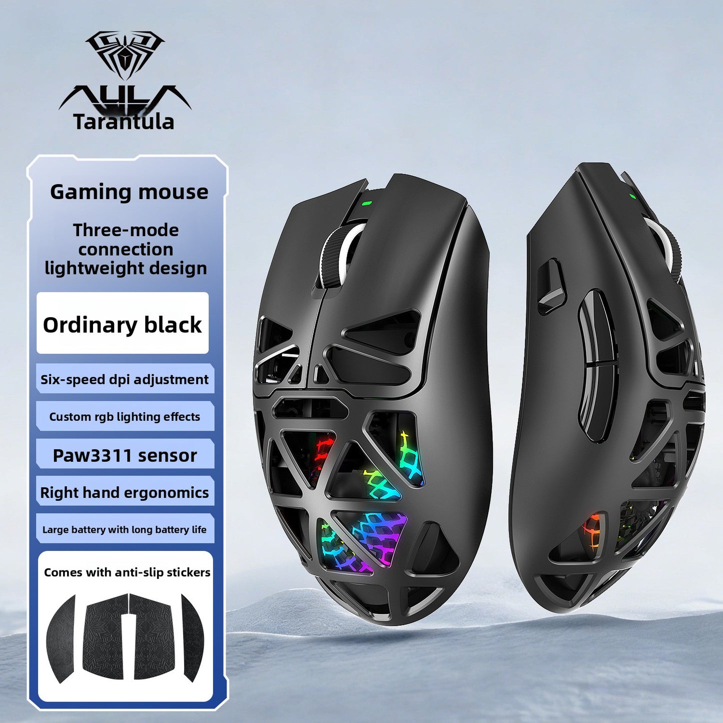 Tri-Mode Wireless Gaming Mouse | Lightweight High Precision Performance