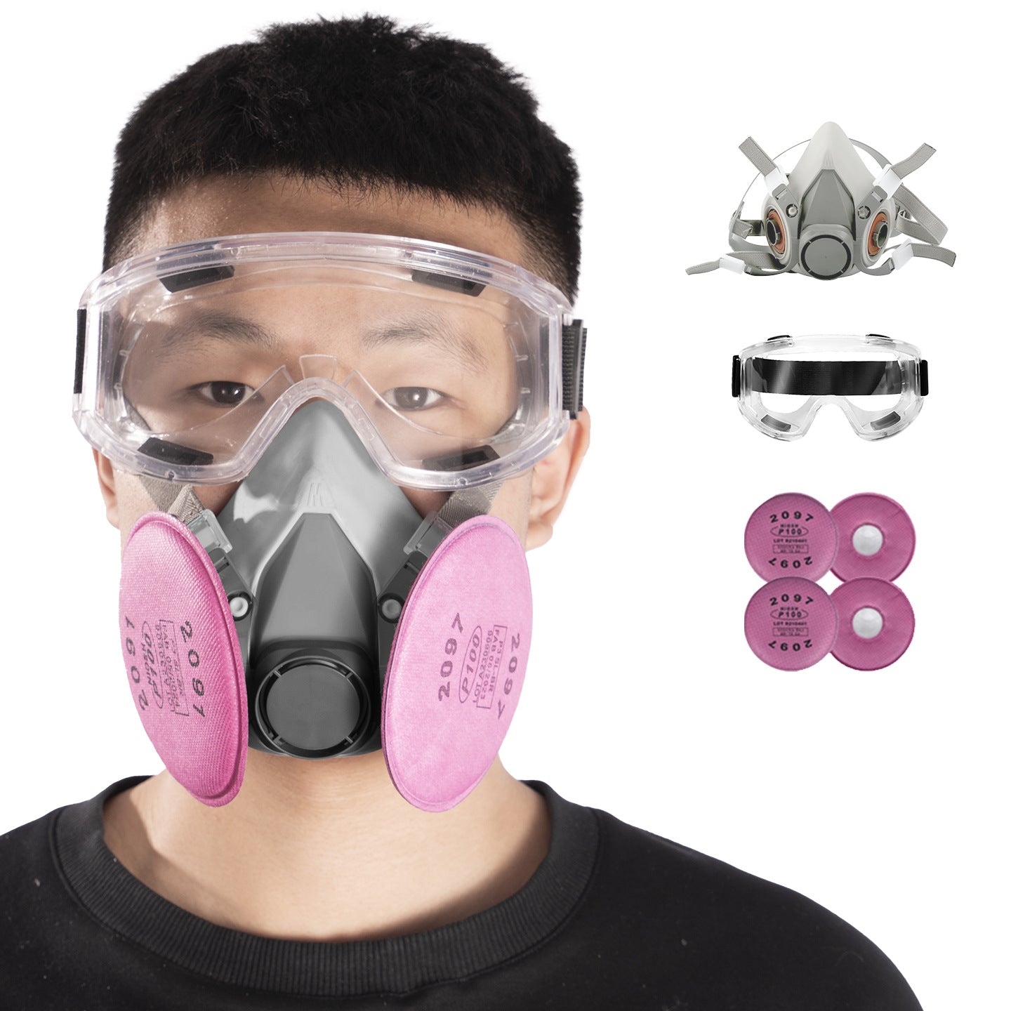 Silicone Gas Mask for Maximum Toxic Fume Protection