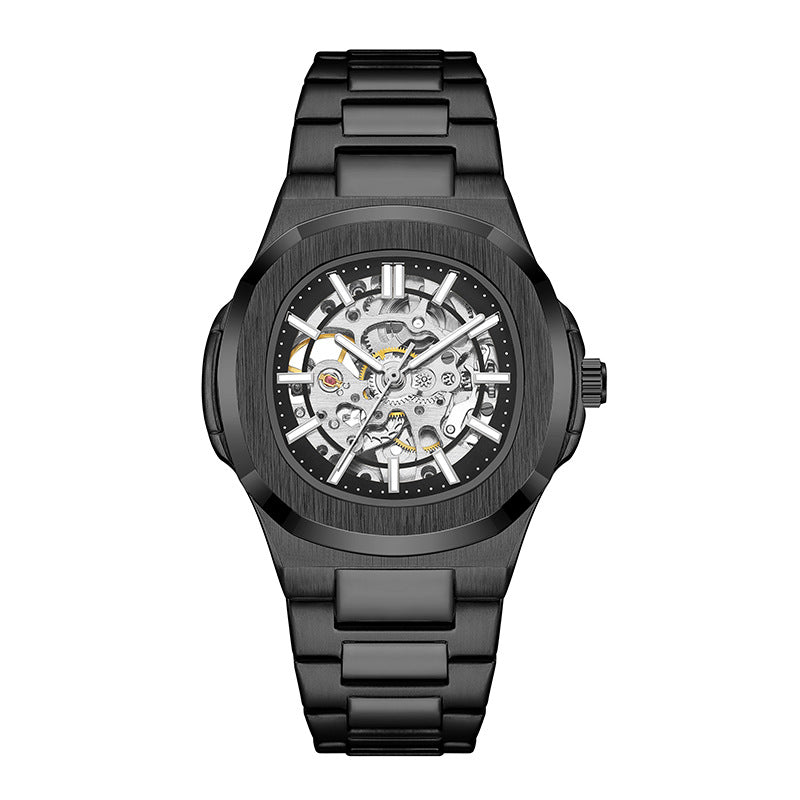 Luminous Double-Sided Hollow Men's Watch | Elegant Automatic Timepiece