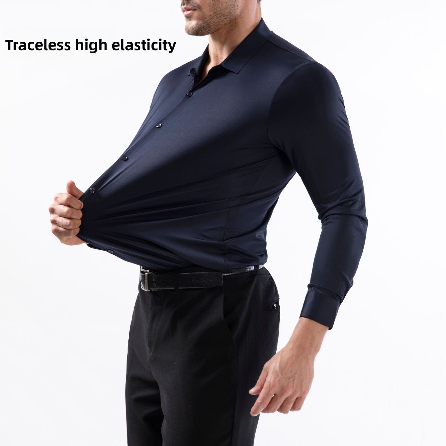 Men's Slim Fit Stretch Shirt | Comfort & Style Combined