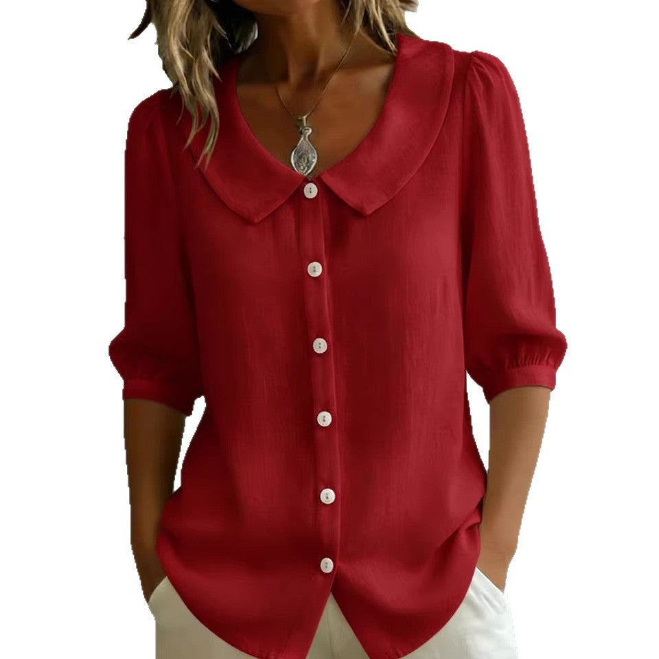 Stylish Linen Short-Sleeve Shirt for Effortless Warm Weather Fashion