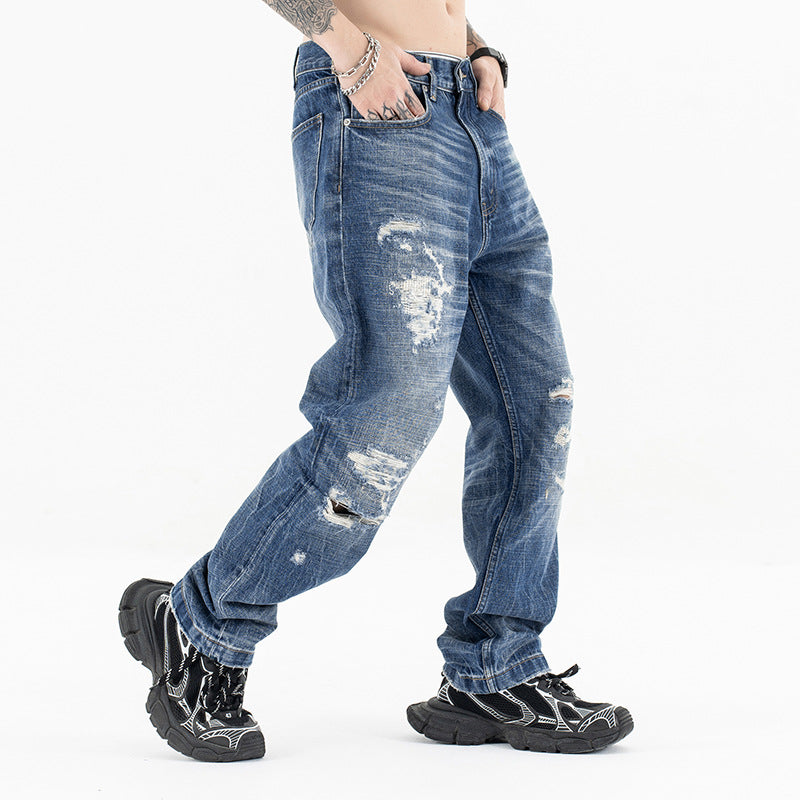 Men's Cotton Jeans | Vintage Style, Comfort & Versatility