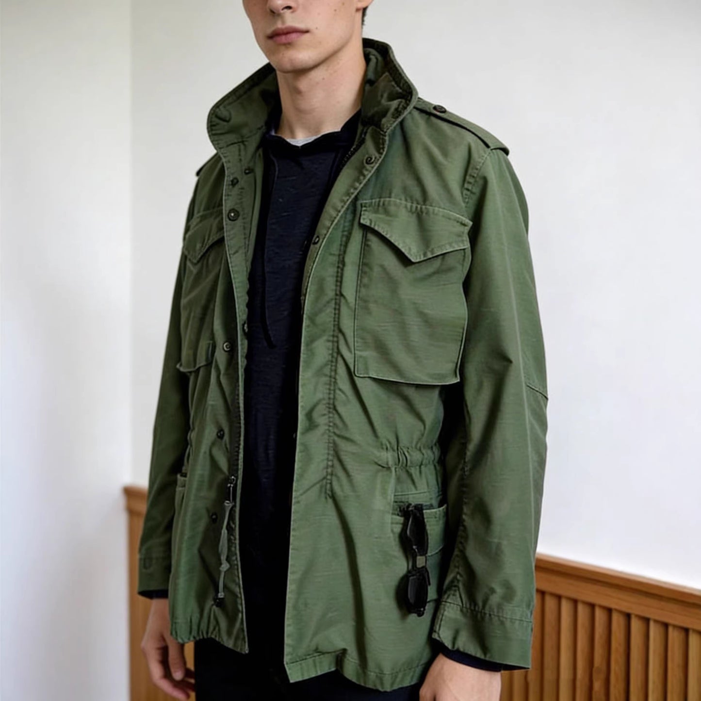 Men's Vintage Lapel Workwear Coat | Stylish & Functional Outerwear