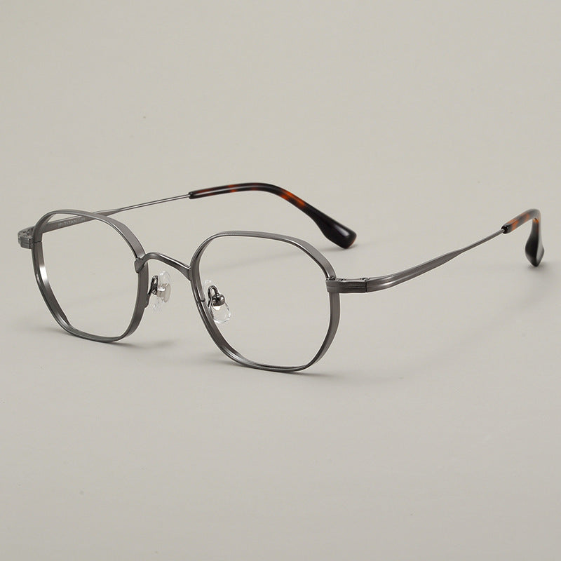 Titanium Glasses Frame | Lightweight Retro Style with Anti-Radiation Lenses