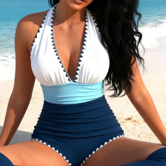 Elegant Floral Print One-Piece Swimsuit for Women | Modest Swimwear