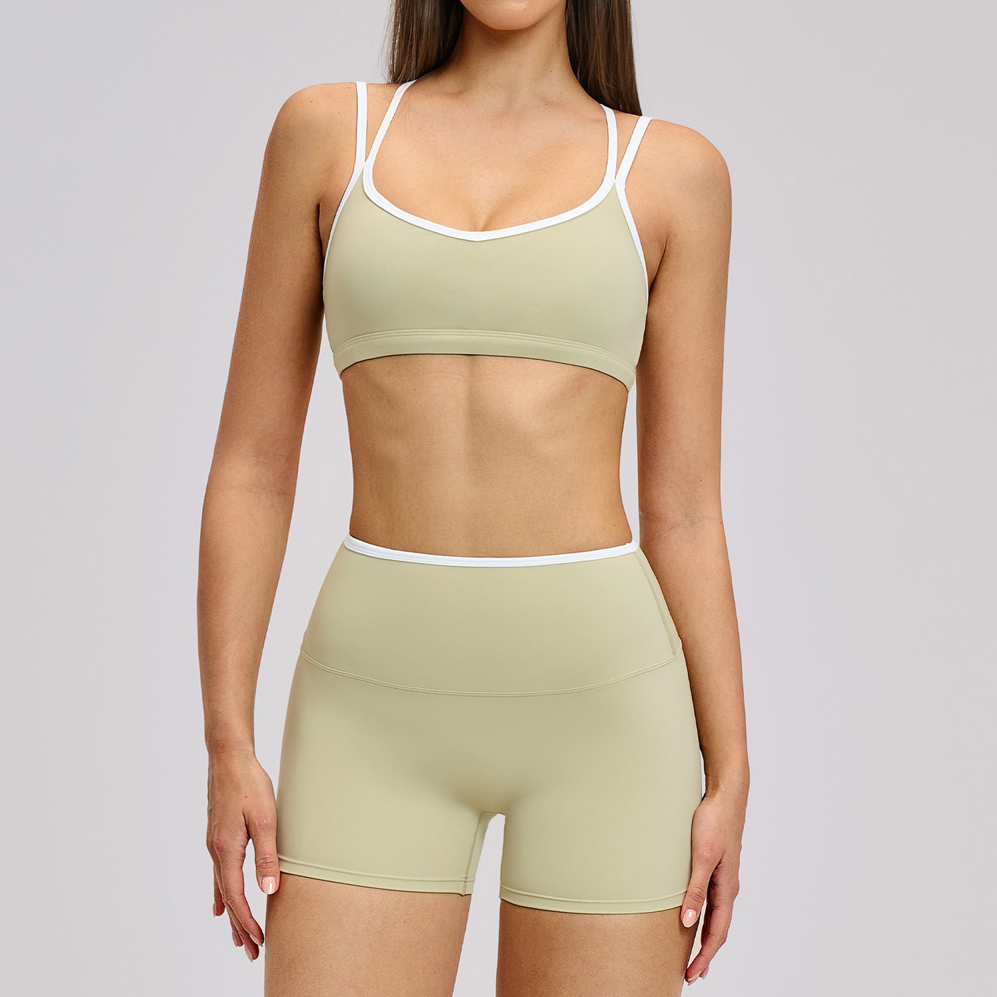 Color Blocked Edge Sports Yoga Clothing | Stylish Activewear Set