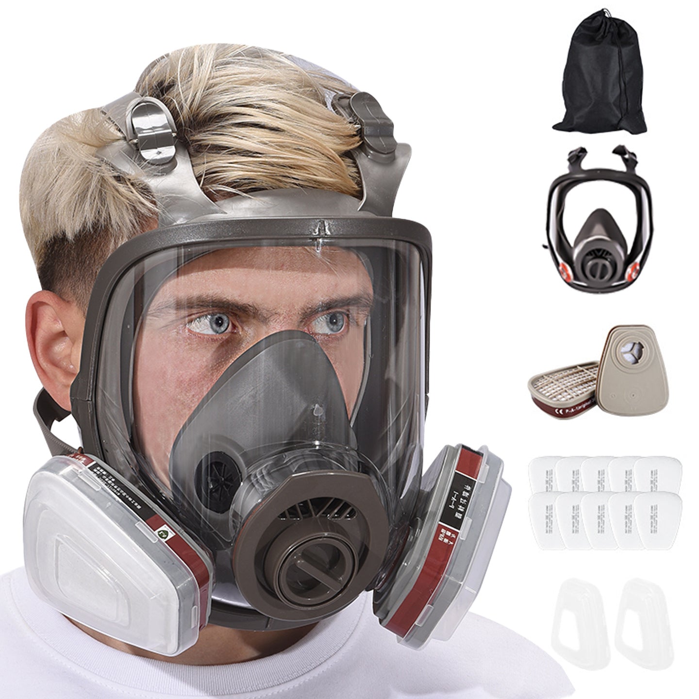 Silicone Gas Mask for Maximum Toxic Fume Protection
