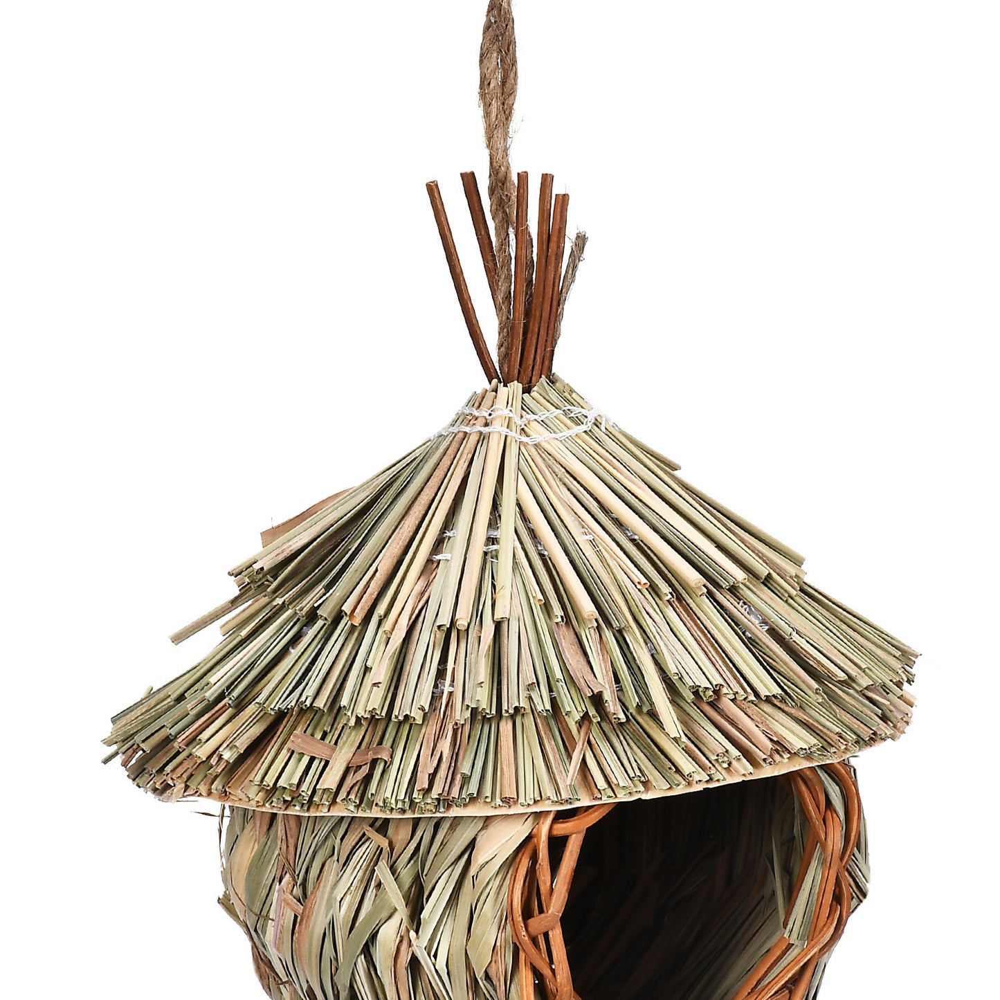 Eco-friendly Straw Bird's Nest | Stylish Hanging Birdhouse