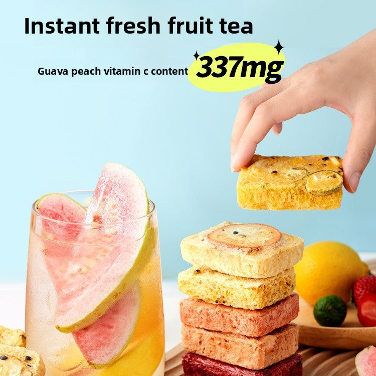 Delicious Freeze-Dried Fruit Tea Blocks | Instant Hydration