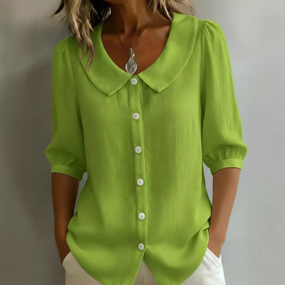 Stylish Linen Short-Sleeve Shirt for Effortless Warm Weather Fashion