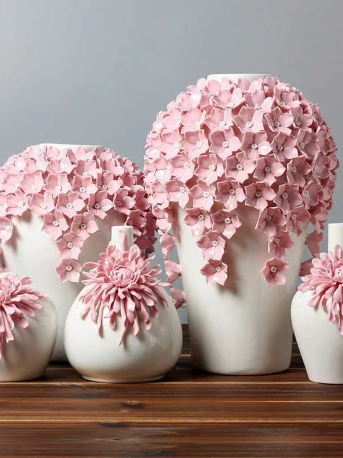 Elegant Embossed Flower Vase | Premium White Porcelain Décor