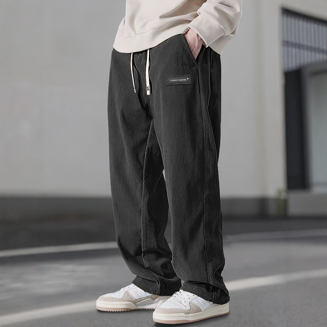 Men's Straight Leg Corduroy Casual Pants | Comfortable & Versatile