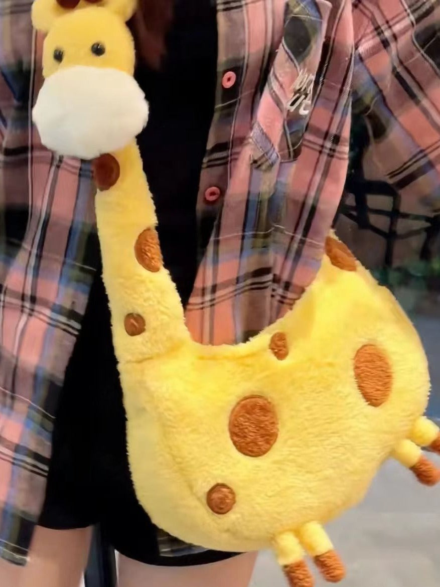 Adorable Giraffe Plush Backpack | Cozy and Versatile Storage