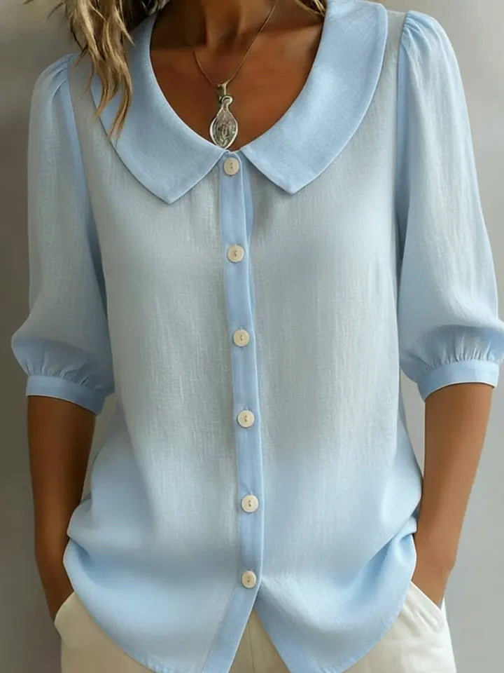 Stylish Linen Short-Sleeve Shirt for Effortless Warm Weather Fashion