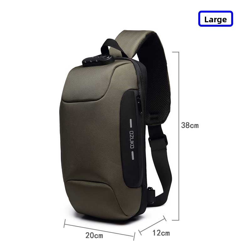 Waterproof Tactical Chest Bag for Men | Multi-Functional Crossbody