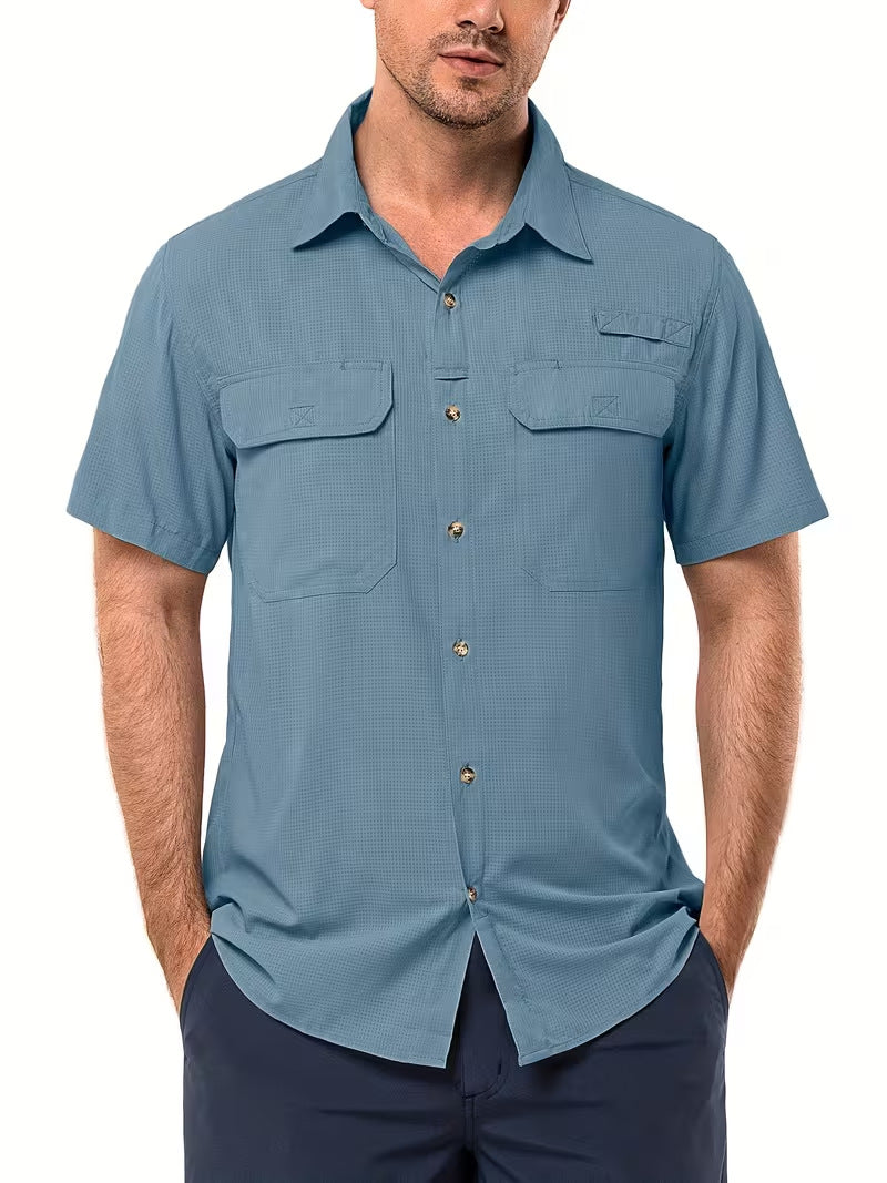 Men's Quick-Dry Short Sleeve Shirt | Ultimate Comfort & Style