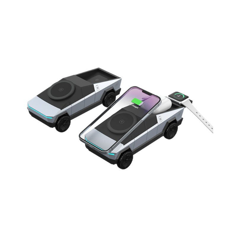 Triple Wireless Charging Station for Phone, Watch & Earbuds