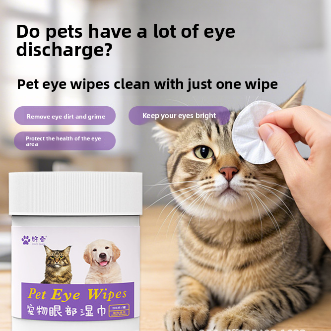 Pet Eye Cleaning Wipes for Cats and Dogs | Gentle Tear Stain Removal