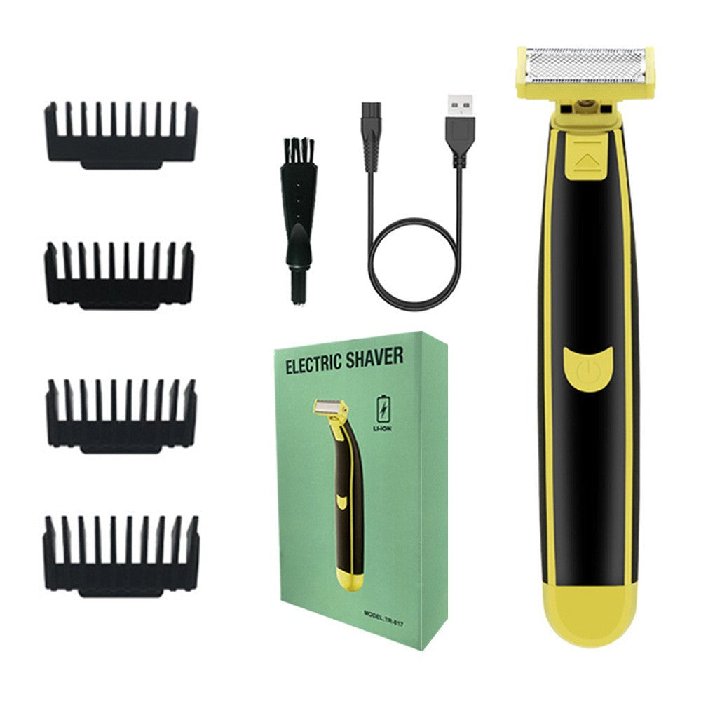 USB Rechargeable Electric Shaver & Nose Hair Trimmer - Grooming Essential