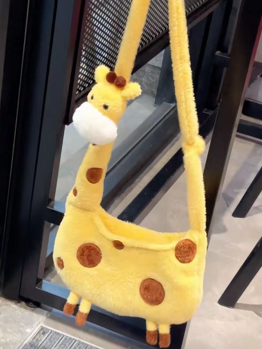 Adorable Giraffe Plush Backpack | Cozy and Versatile Storage
