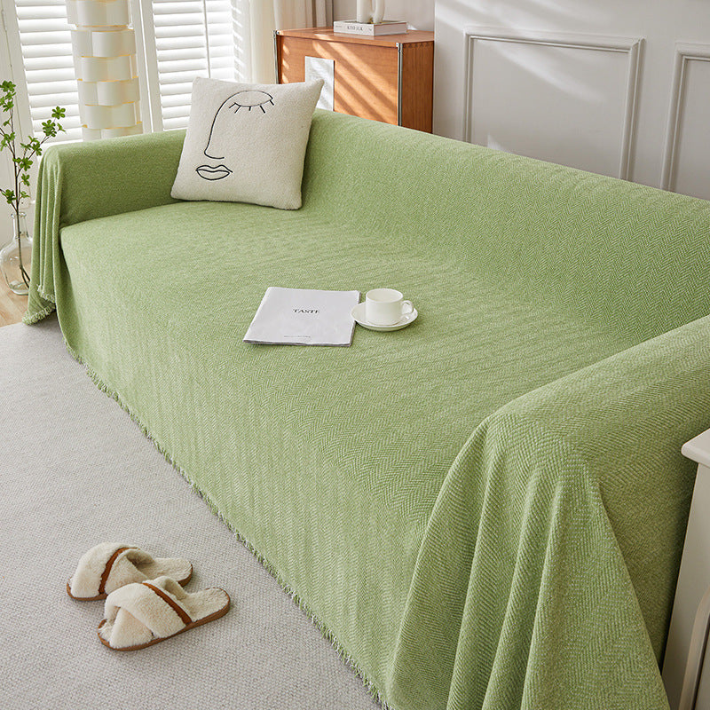Solid Color Chenille Sofa Towel | Stylish & Comfortable Protection