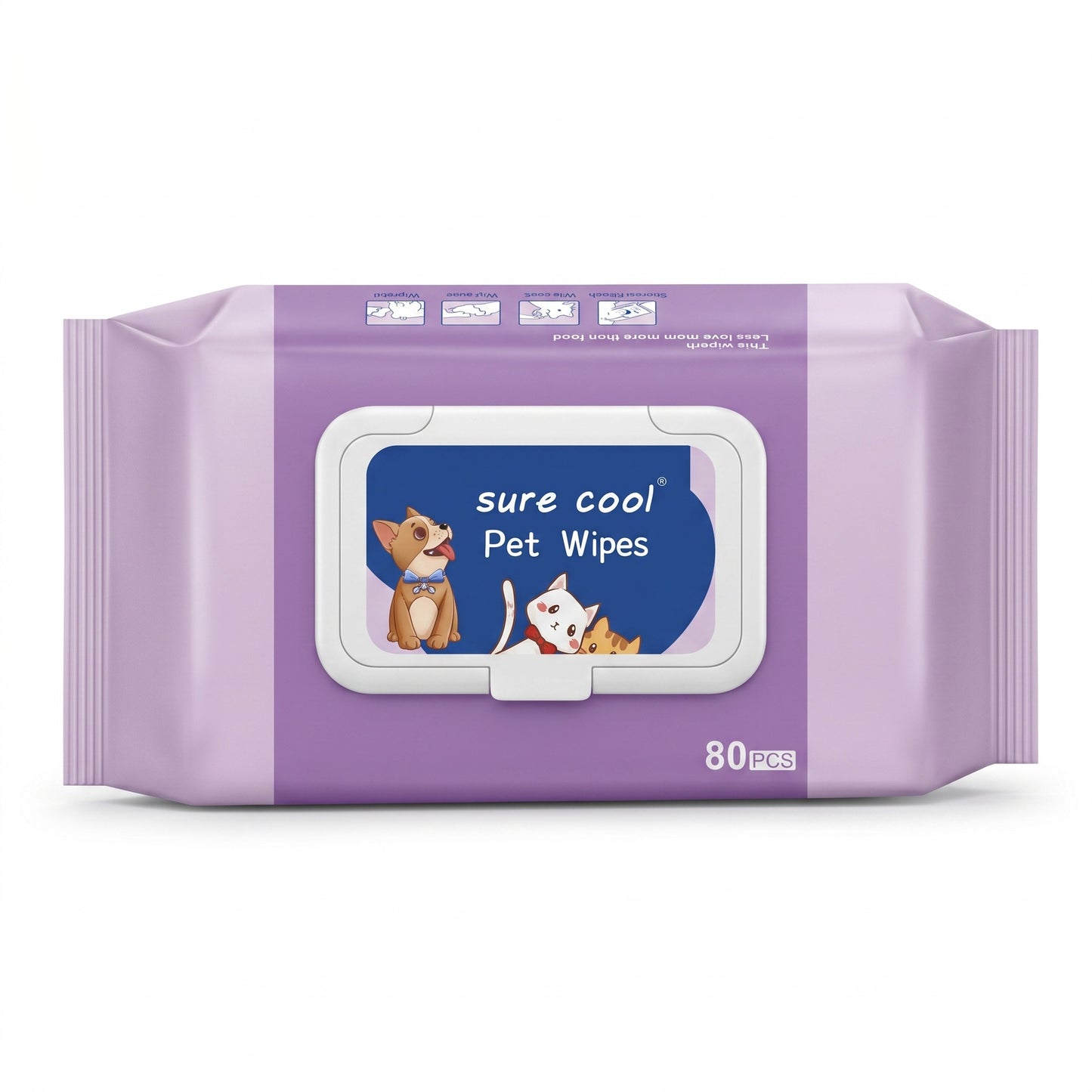 Gentle Pet Cleaning Wet Wipes | Herbal Scent for Freshness