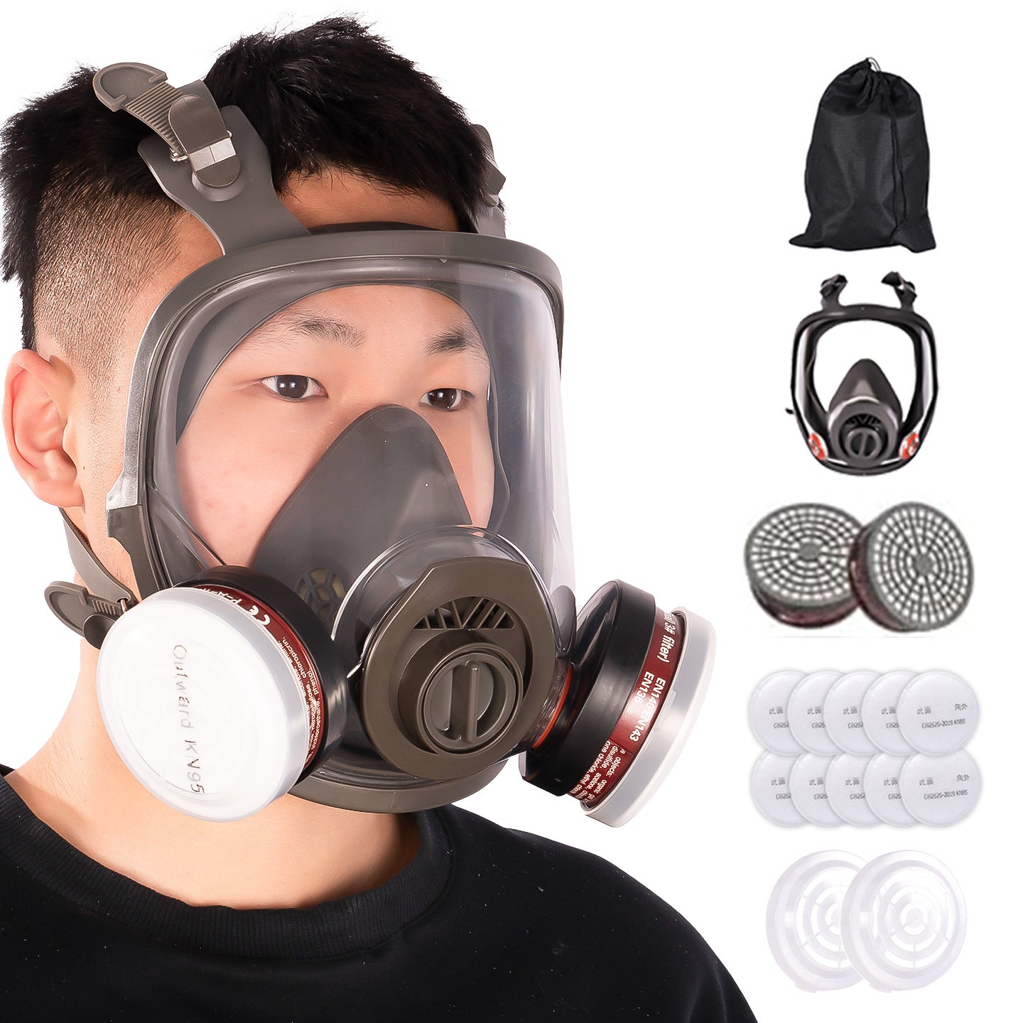 Silicone Gas Mask for Maximum Toxic Fume Protection